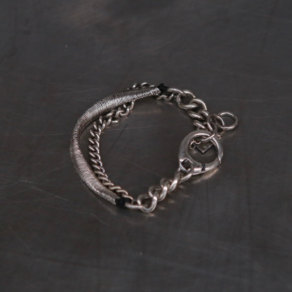 GOTI craftsman distressed bracelet 925 silver Italy GT-BR2216-0